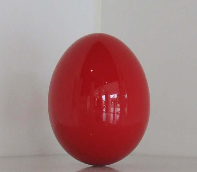 Wenqin Chen  'Standing Egg No4', created in 2009, Original Sculpture Steel.