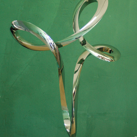 Wenqin Chen: 'Waving No1', 2012 Steel Sculpture, Abstract. 