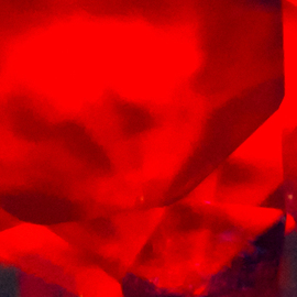Bruno Paolo Benedetti: 'floating crystal layers', 2017 Digital Photograph, Abstract. Artist Description: floating layers like crystal in a red dominant abstrat geometric shape with dark shades. Single copy printed on Kodak Endura metallic paper, signed and numbered on the back.Keywords red, black, shades, tones, transparent, contrast, rubin, crystal, dramatic, geometric, layer...