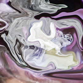 Bruno Paolo Benedetti: 'fluid ice', 2011 Digital Photograph, Abstract. Artist Description: fluid floating shapes on water and ice like violet background with many transparencies and shades. Single copy printed on Kodak Endura metallic paper, signed and numbered on the back.Buy RM License on  