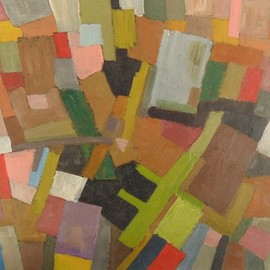Ben Hotchkiss: 'Composition 2083', 2008 Oil Painting, Abstract. Artist Description: It is a painting that is a part of a 2 foot by 2 foot series of abstract oils that was painted about ten years ago. ...