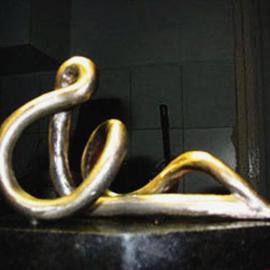 Gabor Bertalan: 'Meditation', 2006 Bronze Sculpture, Abstract. Artist Description: Bronze + marble...
