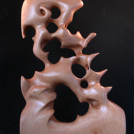 Berthold Neutze: 'Last Call For Umberto', 2010 Wood Sculpture, Abstract. Artist Description:       beechwood, oiled, 2010     ...