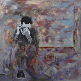 Igor Bezrodnov: 'last talk', 2019 Oil Painting, Abstract Figurative. Artist Description: contemporaryexpressionism...