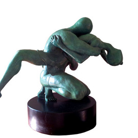 Tzipi Biran: 'A sexy dance', 2010 Other Sculpture, Dance. Artist Description:  A sexsydance, made of resin, stand on wood ...