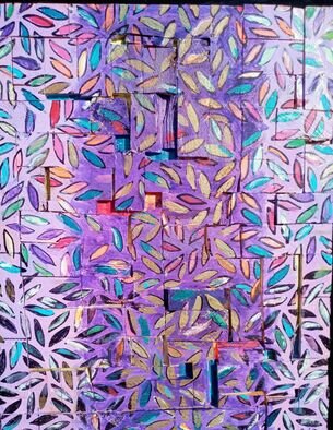 Bob Carl: 'untitled', 2024 Mosaic, Abstract. acrylic on wood...