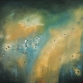Bojan Kiridzic: 'SAMPANJAC I BISERI', 2008 Oil Painting, Abstract Figurative. 