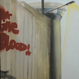 Helge W. Steinmann A.k.a. Bomber: 'Give Blood', 2009 Other Painting, Still Life. Artist Description: Graffiti Art, Urban Art, Aerosol Art, Spraycan on canvas      ...