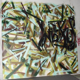 Helge W. Steinmann A.k.a. Bomber: 'Naxos', 2003 Other Painting, Other. Artist Description:  Graffiti Art, Urban Art, Aerosol Art, Spraycan on canvas         ...