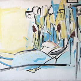 Bonie Bolen: 'ICU', 2000 Other Painting, Abstract Figurative. 