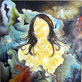 Bonie Bolen Artwork Shine, 2011 Oil Painting, Cosmic