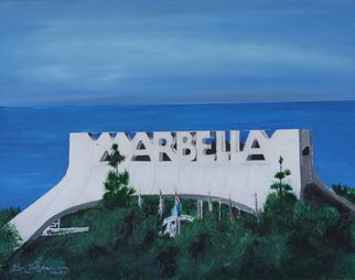 Boz Vakhshori: 'Marbella', 2009 Oil Painting, Architecture.   Landmark in Marbella, Spain   ...