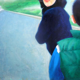 Brikena Berdo: 'untitled', 2002 Oil Painting, Conceptual. Artist Description: Fragmentary Childhood memories...