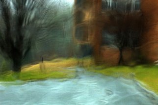 Bruce Panock: 'Rainy Day November 2009', 2009 Color Photograph, Landscape.  This image was taken during a very heavy rain storm.  The appearance is not a result of heavy manipulation.  It is solely due to the movement of rain on a windshield.Images are pritned on archival papers with archival inks.Different sizes are available upon request.      ...