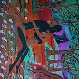 Caddy King: 'Intimacy', 2012 Other Painting, Conceptual. Artist Description:     impressionism,nude,people, ethinicityconceptual,expressionism nude   ...