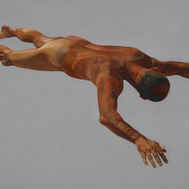 Christophe Bourely: 'Lie Lay 7', 2012 Oil Painting, Figurative. Artist Description:    Nude   ...