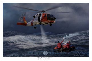 Mark Karvon: 'High Magnitude of Bravery', 2007 Other Painting, Aviation.  The HH- 60 