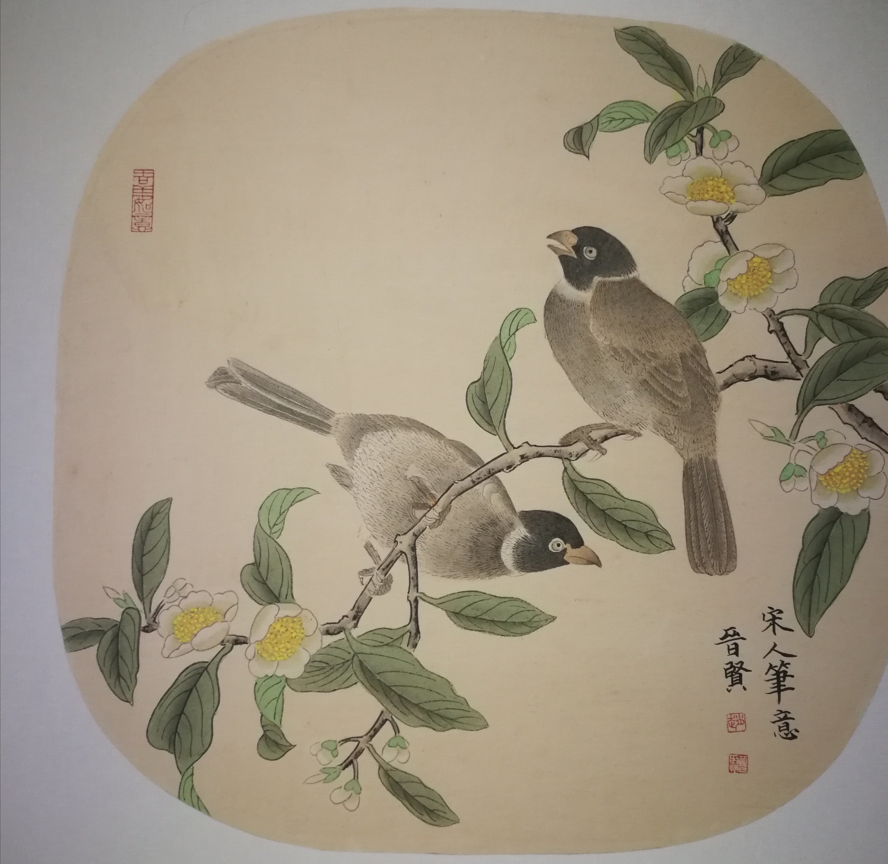 Jinxian Zhao : 'chinese bird painting', 2019 Ink Painting, Birds. This is meticulous painting.  which is one of chinese painting.  key on the brush line. 100handmade...