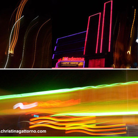 Christina Gattorno: '3am', 2004 Color Photograph, Abstract. Artist Description:  It's 3am on a Tuesday, from my car the city looks like a blur.  As I speed up to 60 mph it lights up like the 4th of July.Conceptual Photographic ArtDigital print on archival paper. Mounted on Aluminum & Plexiglas  ...