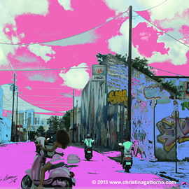 Christina Gattorno: 'Into The Pink', 2015 Color Photograph, Abstract. Artist Description:  Conceptual Photographic ArtDigital print on archival paper. Mounted on Aluminum & Plexiglas ...