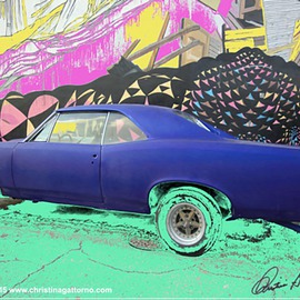 Christina Gattorno: 'Streetcar Named Graffiti', 2015 Color Photograph, Abstract. Artist Description:      Conceptual Photographic ArtDigital print on archival paper. Mounted on Aluminum & Plexiglas            ...