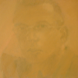 Charles Wesley: 'Charles: Self Portrait: Yellow', 1998 Oil Painting, Portrait. Artist Description:  9/ 25/ 98 Self Portrait painted in this minimalist invisible style that I was working with during this time. ...