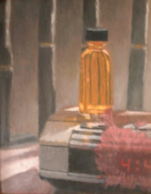 Charles Wesley: 'Essence', 2002 Oil Painting, undecided.  10/ 2/ 02  This was one of the early paintings where in a primitive way I was trying to let the paint break through the painting image. ...