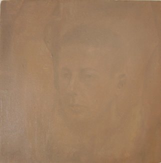 Charles Wesley: ' Self Portrait: Brown', 1998 Oil Painting, Portrait.   8/ 7/ 98 Self Portrait, this is in the later half of the invisible style when I was trying to paint realistic nearly invisible paintings. ...