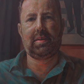 Charlie Parker: 'Mr Finley', 2016 Oil Painting, Portrait. 