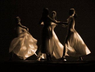 Cheryl Dodds: 'Dream Sequence 3', 2003 Other Photography, Dance. Digital photography in sepia.  Framed size 20X16.  From a May 2003 dance performance of Richland Academy....