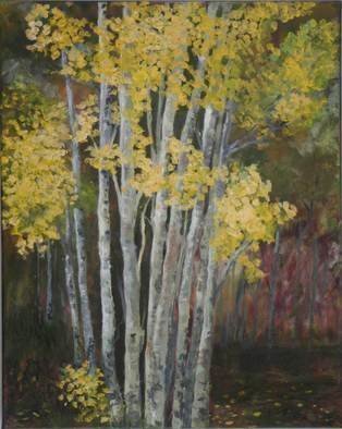 Chris Jehn: 'Aspen Grove X', 2008 Acrylic Painting, Trees.  Aspen grove near Estes Park Colorado. Original acrylic painting on wrapped canvas. Painted by Chris Jehn...
