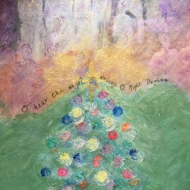 Cindy Kornet: 'o night devine', 2017 Acrylic Painting, Christian. Artist Description: Christmas O Night Divine Soul Religious Holiday...