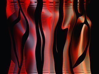 Cheryl Hrudka: 'The Shimmering Bar Scene', 2015 Digital Print, Abstract. origianl digital art, abstract, abstraction, digital art, contemporary art, bar, people, nightlife...