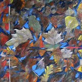 Leaves around an Icon of Sky By Bernard Collet