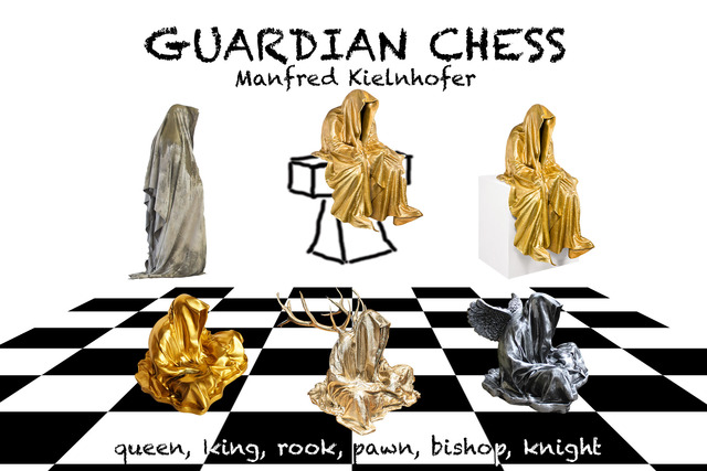 Artist Manfred Kielnhofer. 'Guardian Chess' Artwork Image, Created in 2017, Original Sculpture Ceramic. #art #artist