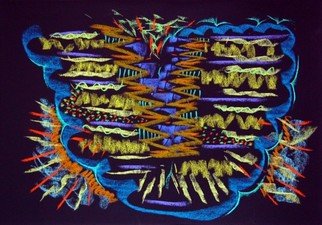 Cynthia Nockold: 'Celestial Pueblo', 2007 Pastel, Abstract. 