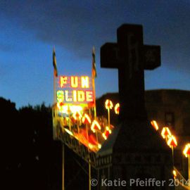 Katie Pfeiffer: 'Fun Slide ', 2014 Color Photograph, Death. Artist Description:   No  need  to write a long essay about this  photograph.   But this  shot  was something I  have been waiting  17  years  to get and finally  got it. (c) Katie Pfeiffer 2014All Rights ReservedPrints available                                                                    ...