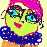 Pink Haired Doodle Lady, Katie Pfeiffer