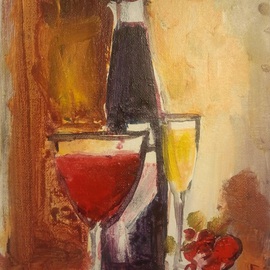 Daniel Clarke: 'Evening Wine', 2011 Acrylic Painting, Landscape. Artist Description:    