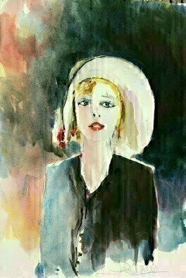 Daniel Clarke: 'monroe', 2020 Watercolor, Portrait. Goddess but I am modestYour whole heart I holdTrace it with my fingertip melt it into goldWe are abundant like our clothes on the floorLoving you all on foursTouch your pools of mocha claimed them as my ownTainting my notion of love I ve ...