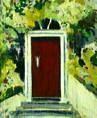 Daniel Clarke: 'the door in the wall', 2019 Acrylic Painting, Landscape. The man who comes back through the Door in the Wall will never be quite the same as the man who went out. He will be wiser but less sure, happier but less self- satisfied, humbler in acknowledging his ignorance yet better equipped to understand the relationship of words to ...