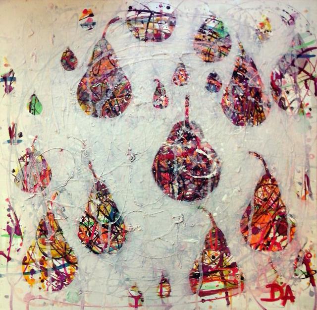 Artist Dariya Afanaseva. 'Pears In My Mind' Artwork Image, Created in 2014, Original Painting Acrylic. #art #artist