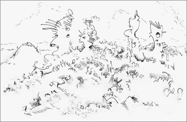 Artist Dave Martsolf. 'Dune Days' Artwork Image, Created in 2002, Original Drawing Pastel. #art #artist