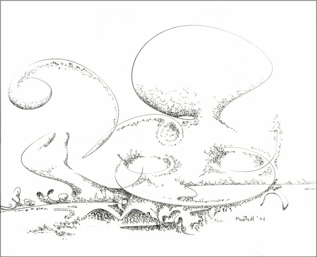 Artist Dave Martsolf. 'Octopus' Artwork Image, Created in 2002, Original Drawing Pastel. #art #artist