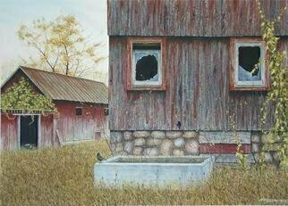 David Larkins: 'Anniversary Day', 2003 Giclee, Americana. Every year on our wedding anniversary, my wife and I take a drive out in the country to enjoy the fall colors and visit the local apple orchards. We were traveling on Scio Church Road just outside of Ann Arbor, Michigan, when the 