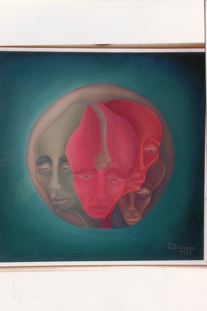 Raquel Davidovici  'Todos En Uno', created in 1975, Original Painting Oil.