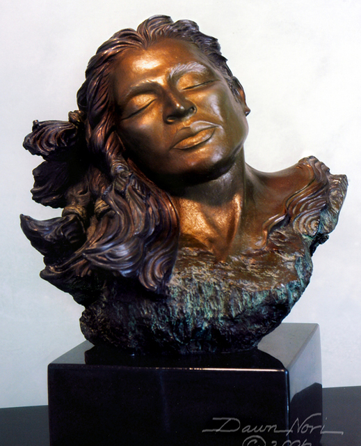 Dawn Feeney  'Amaqua', created in 2005, Original Sculpture Bronze.