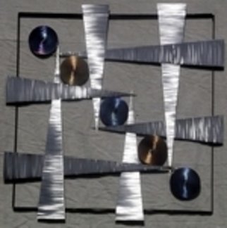 Jake Howard: 'cosmic DNA', 2007 Metalsmith, Abstract.  abstract metal wall sculpture ...