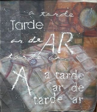 Denise Derviche: 'tardear', 2005 Acrylic Painting, Abstract.  a poem ...