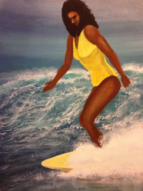 Artist Denise Seyhun. 'SURFER' Artwork Image, Created in 2015, Original Other. #art #artist